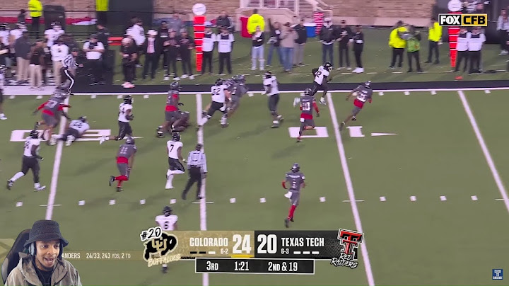 FlightReacts To No. 20 Colorado Buffaloes vs. Texas Tech Red Raiders Highlights!