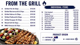 Fabulos seafood menu 2026 glenmore park
