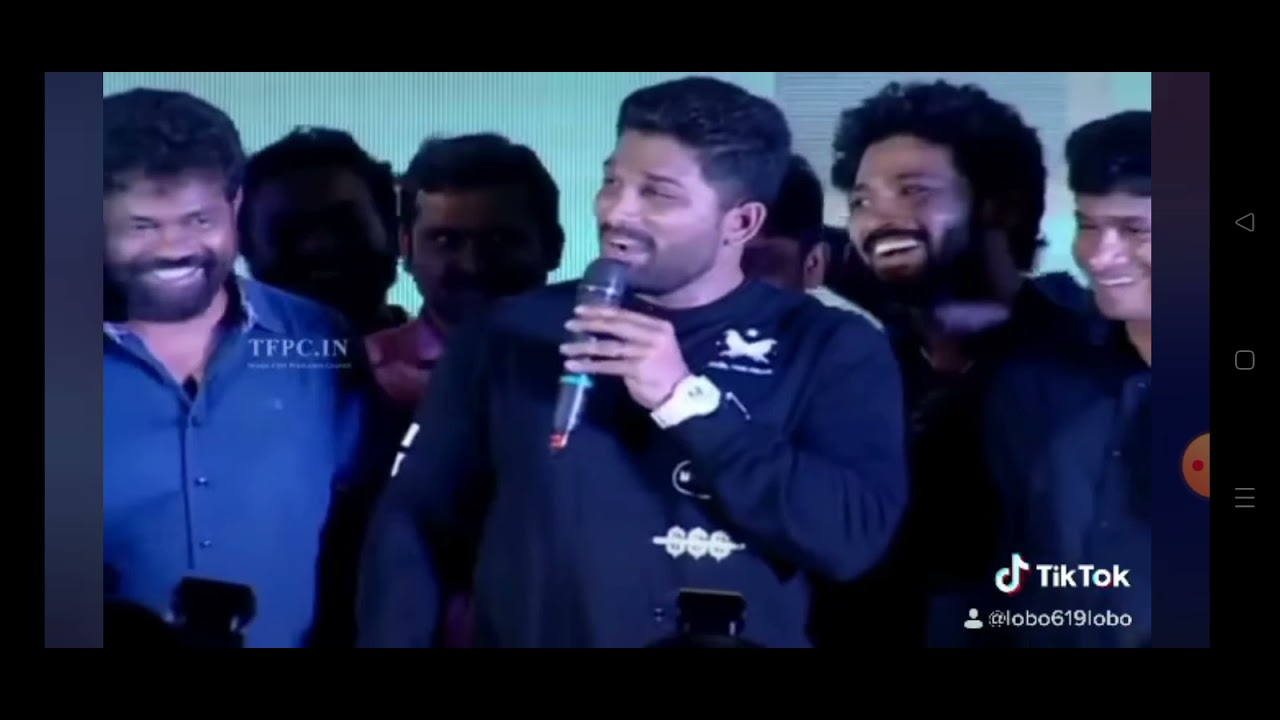 Allu Arjun about lobo