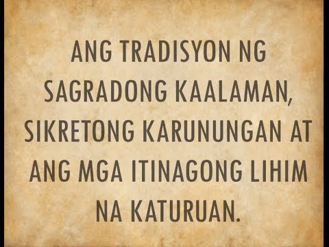 Video: Kawikaan tungkol sa kaalaman ang dakilang karunungan ng mga tao