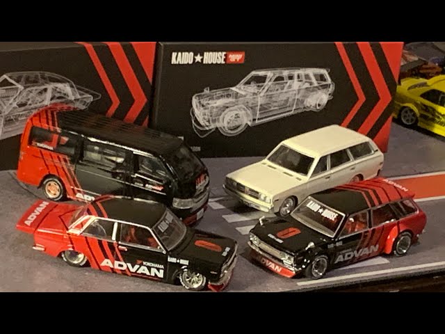 チェイスカー　ミニGT 街道ハウス　ダットサン 510 ワゴン　FLOWイエロー KAIDO HOUSE x TSM ミニGT 1/64 ダットサン 510 ワゴン OG Flo