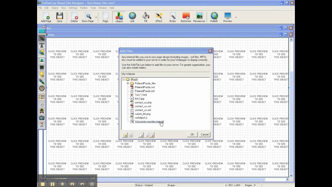 CoffeeCupImage Mapper 2 Finishing putting the image map on VSD
