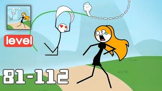 Draw Fly - Gameplay Walkthrough All Levels 81-112 - Funny Stickman Brain Puzzle Game screenshot 1