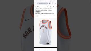 Victor Wembanyama Restock at Nike #nba #sportsjersey #nbajerseys #jerseycollector