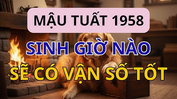 MẬU TUẤT 1958: Sinh Ngày, Giờ, Tháng Nào Để Có Vận Số Tốt, Được Trời Thương, GIÀU | Tử Vi Trọn Đời