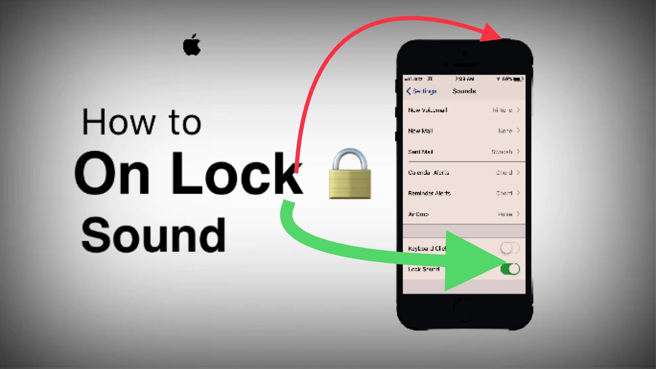 How to on Lock Sound /iPhone Tips and Tricks YouTube