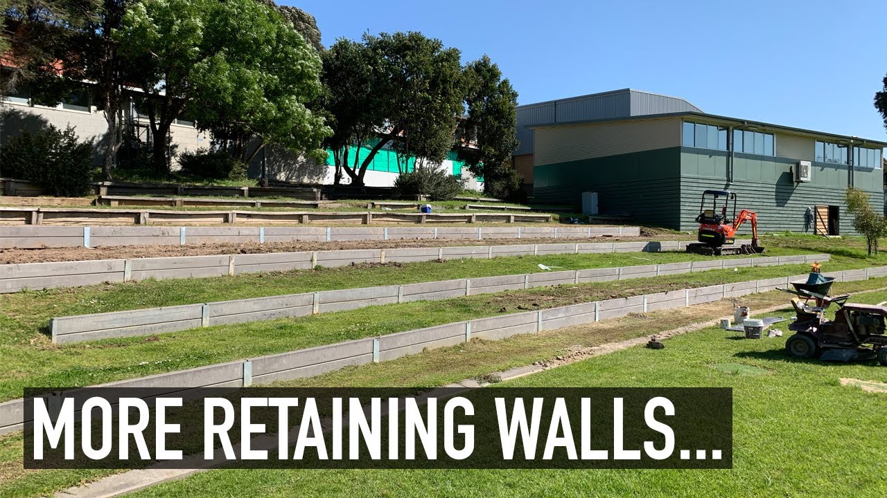 Retaining Walls Around Footy Oval - RDH VLOG