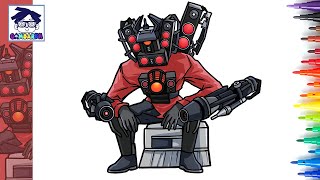 How To Draw Upgrade Titan Speakerman Skibidi Toilet Episode 73  Easy Drawing Tutorial