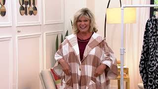 Cuddl Duds Fleecewear with Stretch Hooded Blanket Wrap on QVC