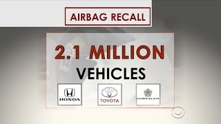 Automakers recall 2.1 million cars for faulty airbags