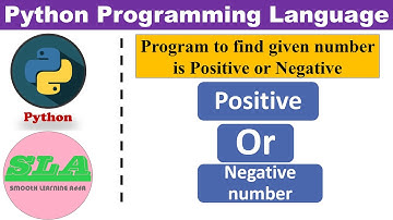 program to find given number is positive or negative by using if else statement | python tutorials