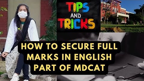 Tricks to solve English Mcqs in Mdcat / How to secure full marks in English