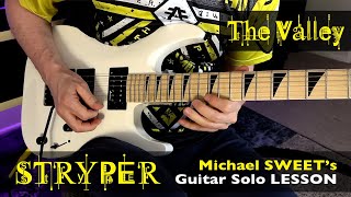 "The Valley" by STRYPER | M. Sweet Guitar Solo LESSON