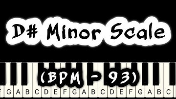 How to Play D# Minor Scale on Piano (BPM - 93) \\ Easy Piano Tutorials