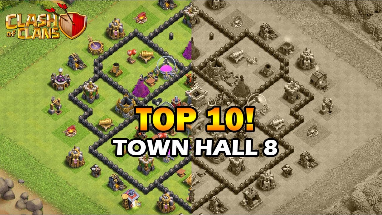 TH8 Most Powerfull TOP10 Base 2026 [With Copy Link] | TH8 Base Layouts