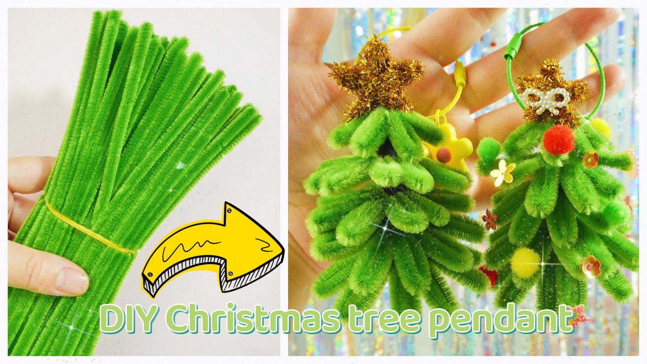 The idea of small business, DIY Christmas tree pendant/自制圣诞树挂件，简单好看