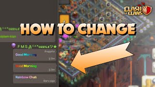 How to Change rainbow color text chat in Clash of Clans screenshot 4