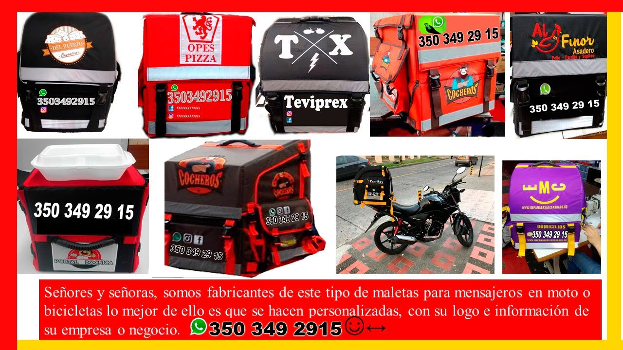 #Bolso para #Domicilios || #Maletas Térmicas para Domicilios - YouTube