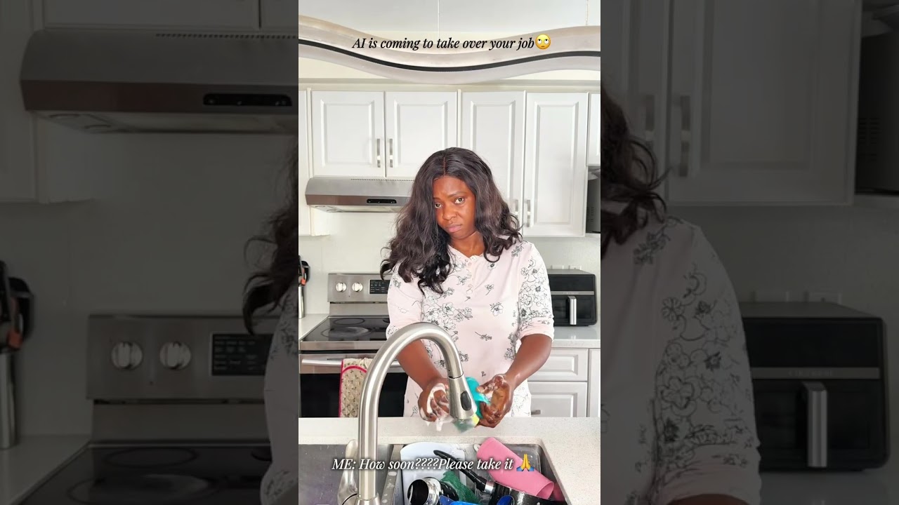 When I hear AI is coming to take over my job 🤣🤣🤣 #funny #stressrelief #comedy