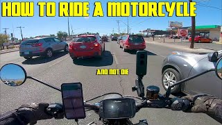 How To Ride a Motorcycle in City Traffic & Not Die