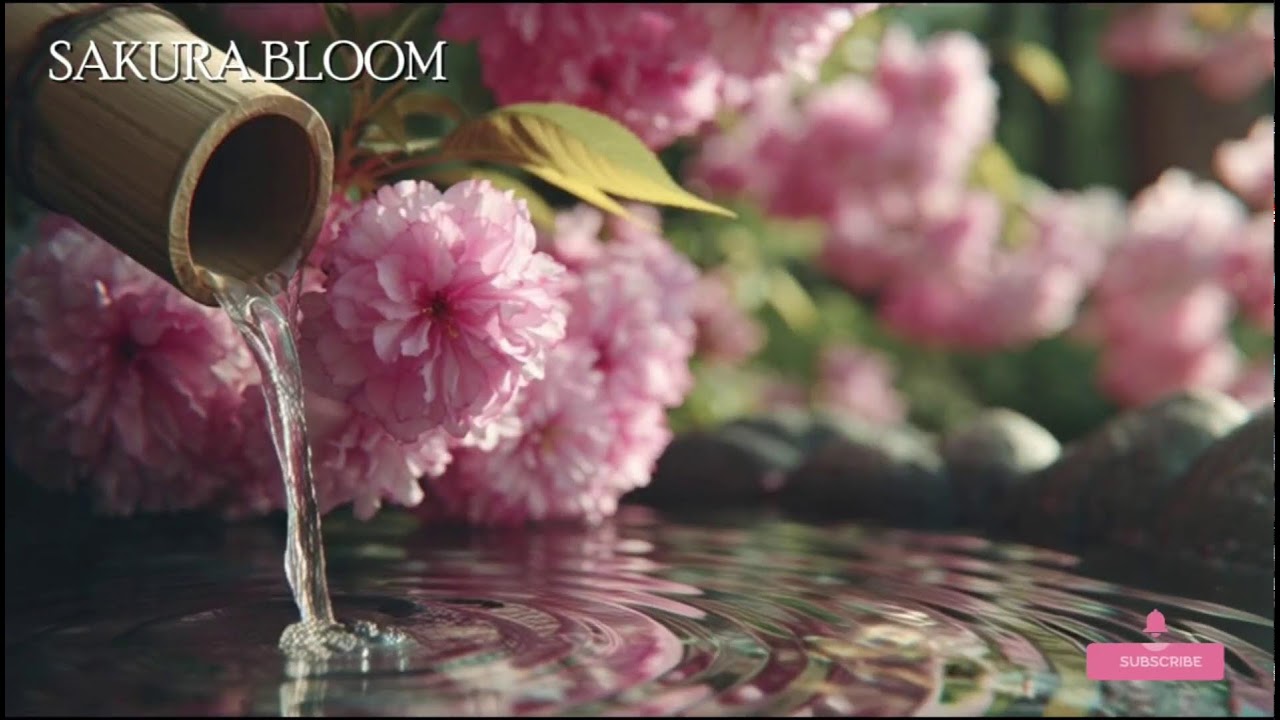 🔴 桜の調べ – 日本庭園の水音と風鈴の癒し | 心を落ち着ける音楽👉 Zen garden + wind chimes vibes.