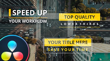 TOP 5 LOWER THIRDS for Davinci Resolve | Free Download