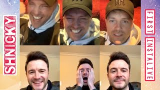 Nicky Byrne live on Instagram with Shane Filan