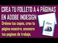 Pasos basicos para iniciar folleto a 4 paginas en InDesign