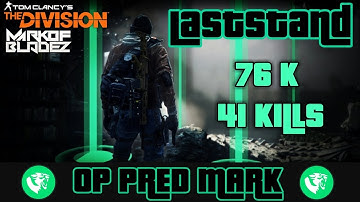 The Division 1.7.1 OP PREDATORS MARK 76k 41 Kills NO SQUAD LASTSTAND GAMEPLAY