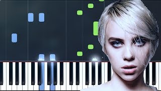 Billie Eilish - "idontwannabeyouanymore" Piano Tutorial - Chords - How To Play - Cover chords