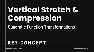 Vertical Stretch and Compression - Quadratic Function Transformations