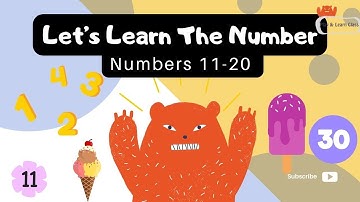 Learn Numbers 11-20 |Count with Ice Creams! 🍦 Fun Counting Song for Kids | #educationalvideos