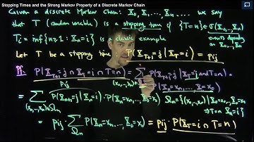 Stopping Times and the Strong Markov Property of a Discrete Markov Chain