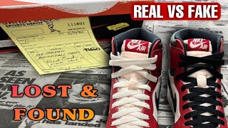 REAL vs FAKE ‘LOST & FOUND’ JORDAN 1