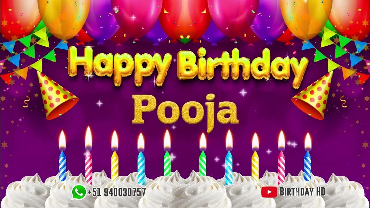 Pooja Happy birthday To You - Happy Birthday song name Pooja ...