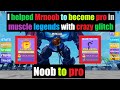 I helped mrnoob with crazy glitch pets and aura in muscle legends  roblox