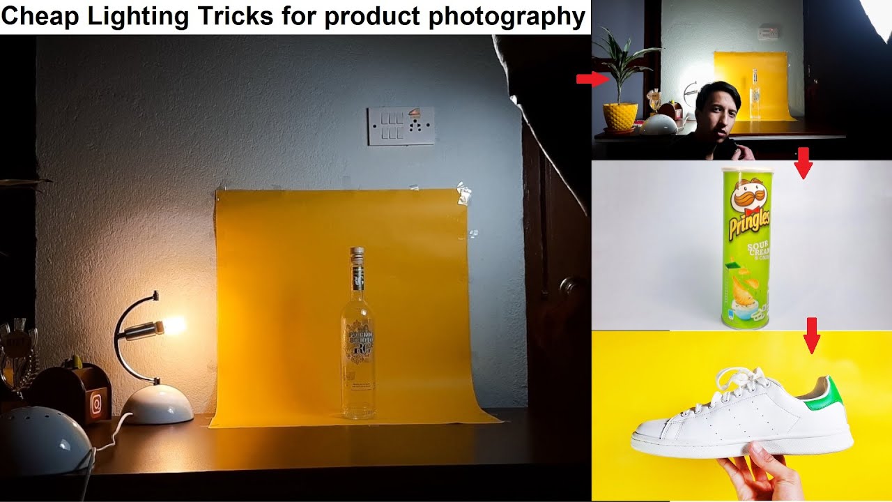 7 cheap lighting techniques for home product photography//Cheap