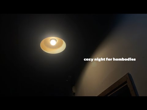 relaxing night routine | move body & fav art wall | a homebody's diary