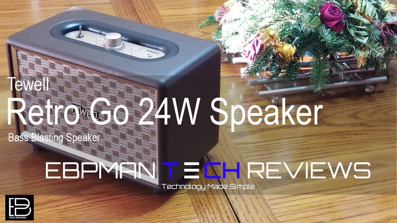Best Bluetooth Bass Speaker under 90 The Tewell 24W Retro Go YouTube