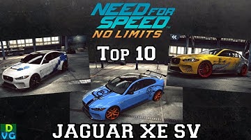 NFS No Limits | Top 10 - Jaguar XE SV Project 8 (October 2017)