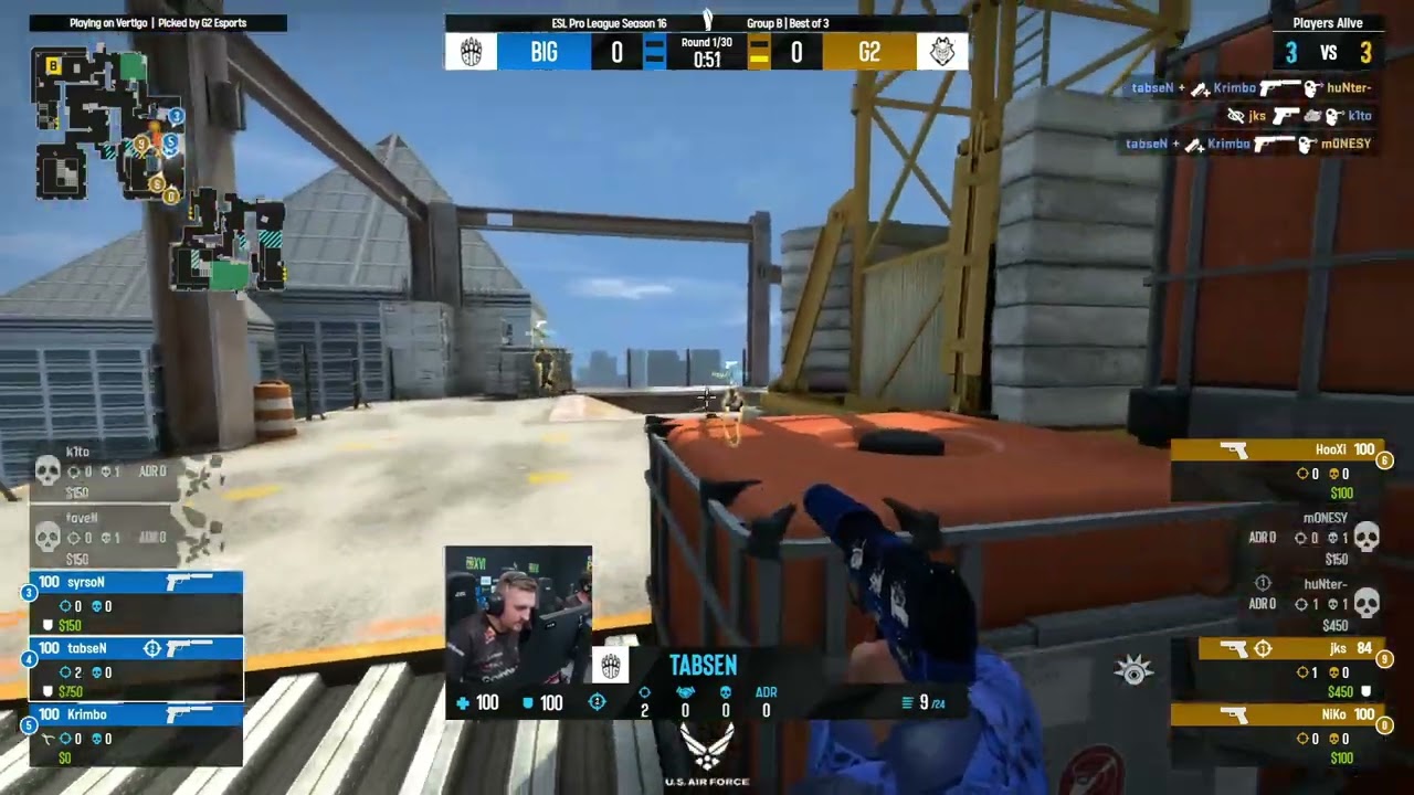 tabsen knows how to shoot with usp-s, easy 4k | ESL Pro League S16 G2 vs BIG