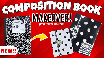 DO YOU HAVE SOME OF THESE? altered composition books! EASY DIY! #FFFF