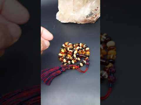للبيع سبحه كهرمان 43 جرام كهرم حر اصلي بلطيقي بخمسة الوان مكنتوش