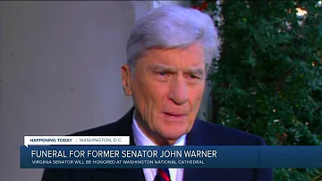 Funeral for former senator, John Warner