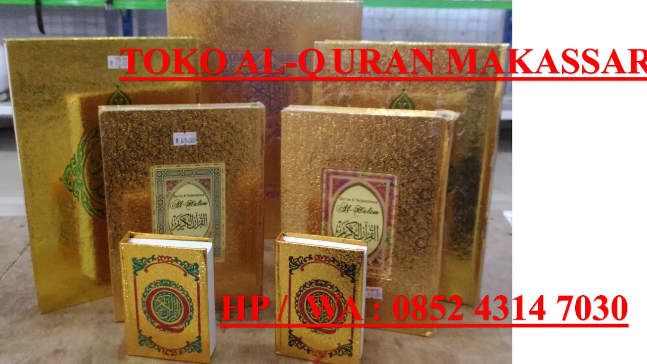  Toko  Penjual Al  Quran  Makassar HP WA 0852 4314 7030 YouTube