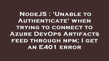 NodeJS : 
