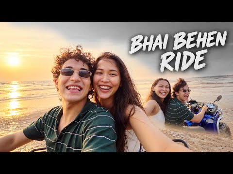 Bhai Behen Ki Crazy Beach Ride 😱😍 Went Alibaug Beach❤️