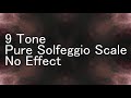 9 tone pure solfeggio scale no effect / ソルフェジオ音階　174Hz～963Hz