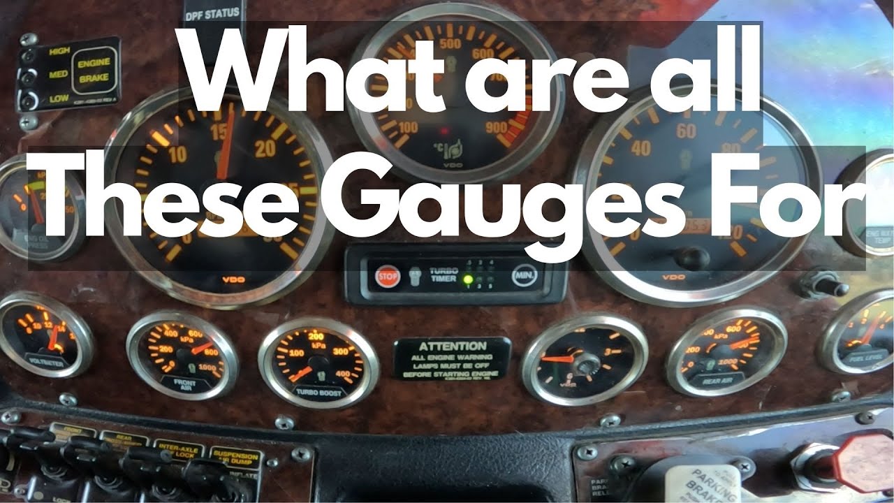 Road Train Trucks - What Are All These Gauges For? - YouTube