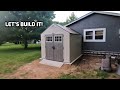 Assembling the Suncast Tremont 8x10 Resin Storage Shed